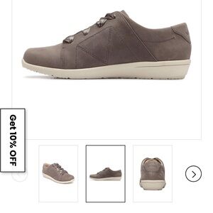 Vionic grey Nubuck tennies in grey Size 10